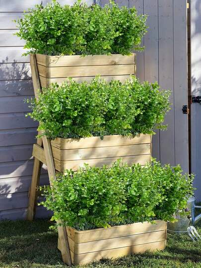 20pcs Artificial Boxwood Shrubs, UV-Resistant Plastic Greenery, For Indoor & Outdoor Decor, Home, Wedding, Garden, With Faux Plants For All Seasons, For Various Room Types & Holidays