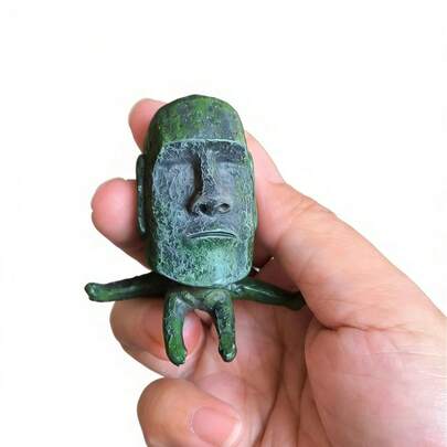 5cm (Approx. 1.97 Inches) Easter Island Moai Octopus Fridge Magnet, Creative Resin Magnetic Quirky Decor