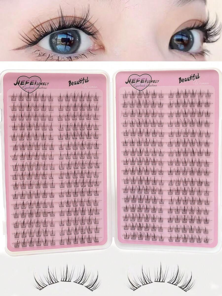 3-Piece Set Sunflower Thick Natural Wheat Ear False Eyelashes - View 1