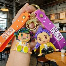 1pc Electroplated Sitting K-POP Girl Group Keychain Pendant, Korean Idol Bag Charm - Multicolor - View 6