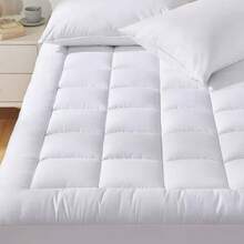 Hotel Quality Mattress Topper Extra Thick, 10 CM / 4 Inch Thick & Extra Soft, Easy Care & Machine Washable, Comes In Single, Small Double, Double, King & Super King Sizes. - White - View 12