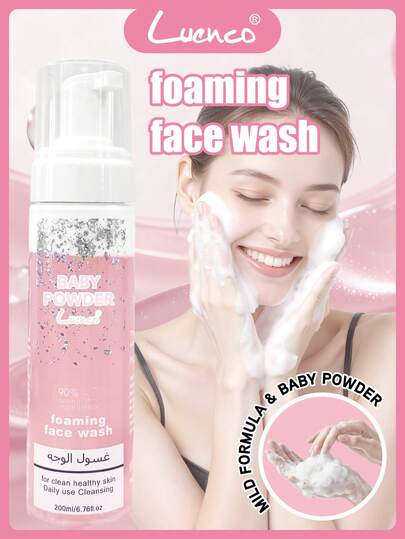 LUENCO BABY POWDER 嬰兒爽身粉臉部潔淨慕斯泡沫 200ml 溫和配方 深層清潔不傷肌膚
