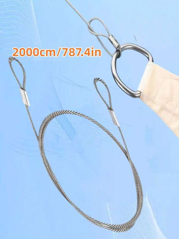 Steel Wire Cable, Suitable For Anti-Theft Rope Lock, Tent Rope, Party Decoration Rope, Sunshade Rope, Clothesline, Luggage Binding Rope, Multi-Purpose Pulling Rope