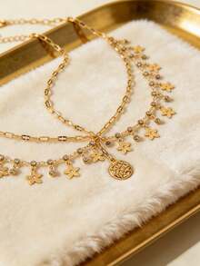 Girl's Luxury Bridal Headchain, Fashionable Bohemian Style Wedding Hair Accessories, Gold Color Hair Jewelry, Girls School Supplies, Jewelry - Multicolor - View 6