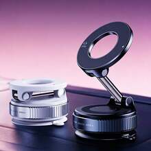 Giá đỡ điện thoại từ tính hút chân không bằng hợp kim, có thể điều chỉnh 360°, không cần keo dán, thích hợp sử dụng trên ô tô/phòng tập thể dục/gương/bề mặt nhẵn, tương thích với tất cả các loại điện thoại thông minh. - B - Xem 2