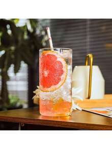 Golf Ball Drinking Glass, Water Glass, Mojito Glass, High Ball Glass, Suitable For Water, Juice, Beer, Beverages, Cocktails And Mixed Drinks - Transparent - View 2