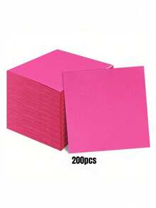 Colored Plain Disposable Paper Napkins, Square Handkerchief Paper For Party, Birthday Gathering - Multicolor - View 24