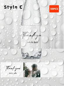 1/10/20/50件可客製化照片水瓶標籤 個性化慶祝標籤 自定義姓名標籤 DIY 帶狀貼紙 適用於婚禮、訂婚、生日、週年紀念、茶室、居家、花園派對，可客製化禮物送給他/她、男友、女友、伴郎、伴娘、情侶、朋友，完美適用於情人節、婚禮、訂婚派對 - 多色1 - 查看 23
