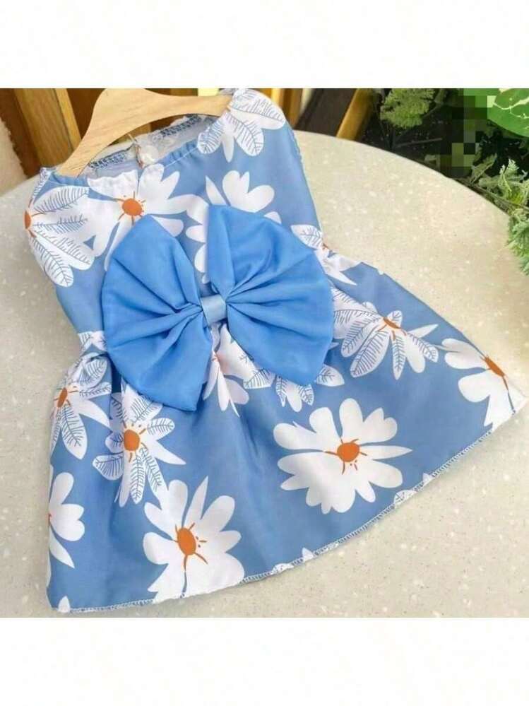 1 Set Pet Dress, Cat Dog Clothes, Princess Dress, Essential For Spring/Summer, Cute & Lovely Dress, Suitable For Small Dog Breeds - Multicolor - View 4