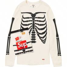 Supreme Hanes Bones Thermal Crew FW25 Unisex (1 Paquete) - Blanco - Ver 2