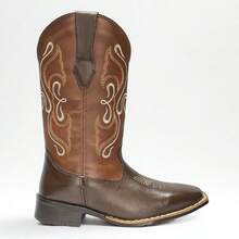 Women Mid-Calf Boots - Cà phê nâu - Xem 2