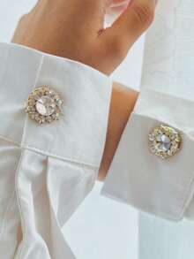 Women's Brooch, Lapel Pin And Scarf Ring - Gold-diamond - View 4