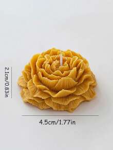 1支牡丹香氛蜡烛（限量牡丹香型），适合学生、节日礼物、返校季、宿舍装饰、婚礼、母亲节、情人节、圣诞节（天然蜡材，手工花卉设计，持久留香） - 莫蘭迪黃 - 查看 8