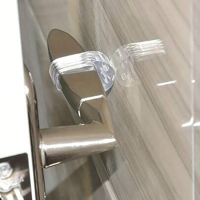 Transparent Door Handle Bumper Pads, Anti-Collision Door Handle Rings, Wall Protection Covers