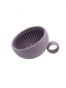 2pcs Portable Silicone Makeup Brush Cleaning Bowl With Cleaning Mat - Foldable Travel Size, Odorless, Suitable For All Makeup Brushes (Face, Eye, Blush), Quick Drying, - Solid Color - View 9