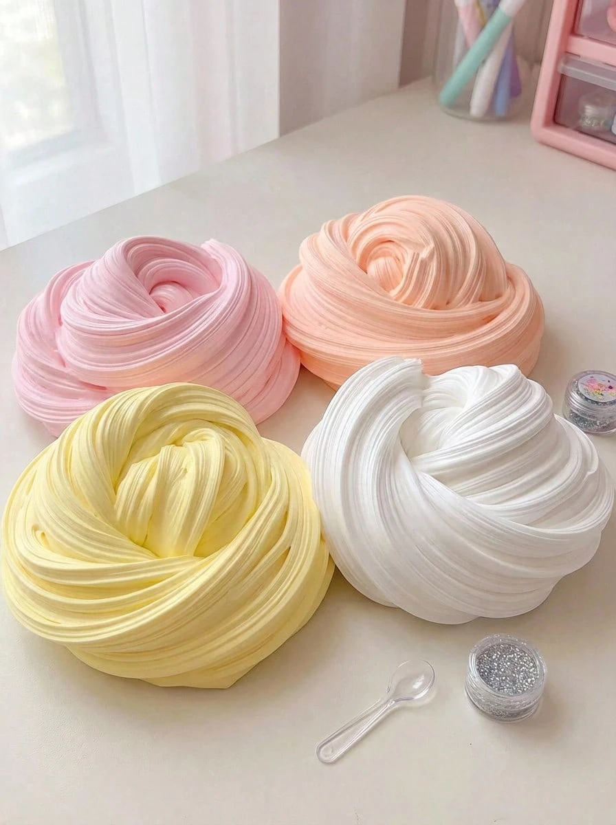 1pc Stress Relief Squeezing Slime, Crystal Mud Stress Relief Toy, Bubble Gum Foam Toy Stress Relief Slime Set, Soft Non-Sticky Crystal Clay, Suitable For Parties, Gatherings, Birthdays, Back To School Gifts