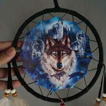 Dream Catcher With Animal Design Bedroom Wall Hanging Boho Home Decor Feather Ornament Unique Craft Pendant 6 Inch Owl - Dc22 6inch Owl - 查看 6