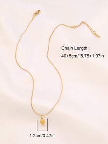 1pc Stainless Steel Ocean Conch Pendant Necklace For Women Fashion 8K Gold Plated Flower Shell Charms Chain Necklaces Jewelry - Necklace - View 6