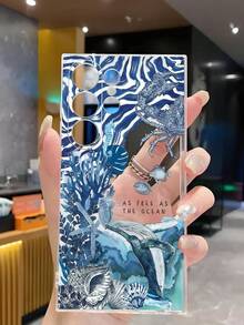 1 chiếc ốp lưng điện thoại mềm hình cá voi xanh, san hô và cua hoàng đế, tương thích với iPhone 17/17 Air/17 Pro/17 Pro Max, tương thích với Honor, Galaxy A04e/12/A13/A14/A34/A50/A52/A53/A54/S21/S22/S23/S24/S25/S25Ultra, 6A/7A/8A, 12T/13T, phiên bản quốc tế, không phải phiên bản nội địa. - Trong sáng - Xem 5