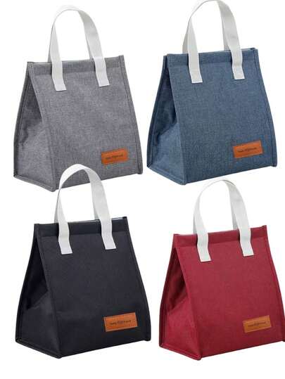 1pc Portable Insulated Lunch Bag, Lunch Tote, Lunch Storage Bag, Suitable For Work And School, Thermal Lunch Box Bag, Thick Aluminum Foil Bento Bag, Cooler Picnic Handbag, Suitable For Work And Outdoor Carrying, School Storage Bag, Teacher Storage Bag, Classroom Storage Bag, Women's Classroom Storage Bag, Women's School Supplies Accessory Bag, School Supplies Bag