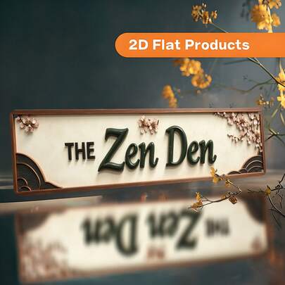 1pc 2D Flat Vintage Zen-Style Cherry Blossom Metal Wall Decor - Suitable For Zen Spaces, Office Decoration - Wall Hanging, Fits Zen Rooms, Christmas And Year-Round Decoration