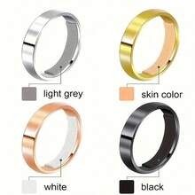 Ring Adjuster, EVA Invisible Sticker Suitable For Loose Rings For Women And Men, Transparent White Finger Ring Sizer Reducer Jewelry Tool, Transparent Silicone Ring Protector, Adjustable Ring Size Without Changing Dimension - A - View 5