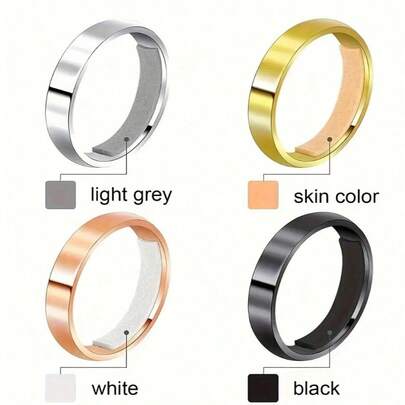 Ajustador de anillos, pegatina invisible de EVA adecuada para anillos sueltos para mujeres y hombres, herramienta de joyería para reducir el tamaño de los anillos de dedo transparente blanco, protector de anillo de silicona transparente, ajustable sin cambiar la dimensión