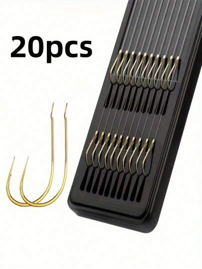 10pcs/Pack Outdoor Fishing Double Hooks, Suitable For Freshwater Fishing, Small To Medium Fish
