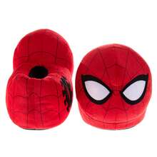 Marvel Spider Man Men's Slippers Cozy, Plush, And Fun House Shoes (Adult Sizes 7-1) - Red - View 4