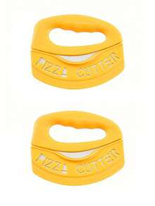 1/2pcs Kitchen Uses Stainless Steel Pizza Cutter With Protective Cover, Pizza Knife, Circular Cheese Slicing Semi-Circular Rocking Knife Baking Tool, Suitable For Pizza, Salad, Vanilla, Household Multi-Purpose - Multicolor - View 9