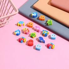 10pcs Ocean Theme Erasers, Cartoon Cute Fish, Turtle, Dolphin, Student Classroom Rewards, Back To School Gifts - Multicolor - View 1