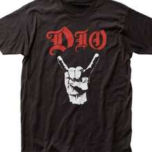 DIO Devil Horns T Shirt  Licensed Rock N Roll Music Band Retro Tee New - Black - View 8