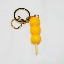 1pc 2026 Bestselling Fishball Keychain, Realistic Hong Kong/Macau Snack Food Charm, Classic Street Food, Perfect Gift, Holiday/Birthday Present, Unique Gift - Multicolor - View 6