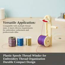 Plastic Spools Thread Winder Durable Compact Design For Embroidery Thread Organization - A - View 6