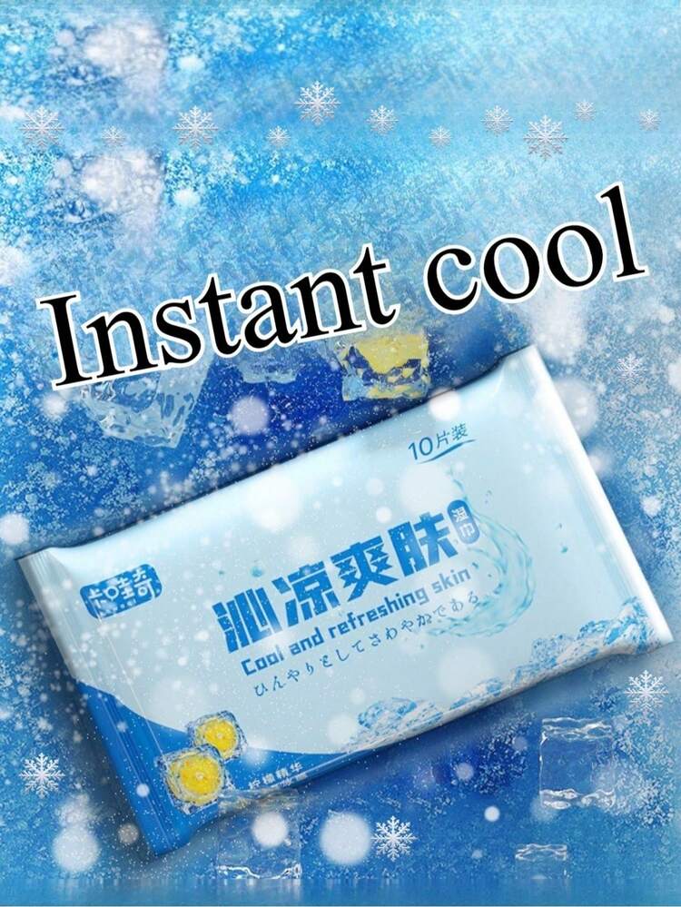 清凉湿巾，清爽去汗去油面部清洁湿巾 - 多色 - 查看 12