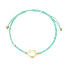 黄金手工锆石手链，彩色锆石手镯春季款，奢华珠宝，适合婚礼、情侣礼物、日常搭配 - 彩色 - 查看 10