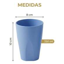 Set Of 30 Colorful Plastic Cups 330ml For Schools, Daycare Centers, And Parties - Baby Blue - View 4