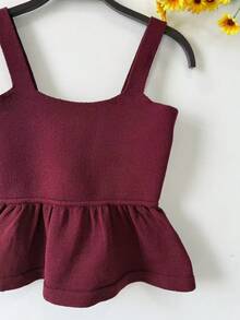 Tank Top - Burgundy - View 2