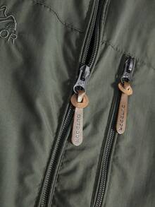 Men's Outdoor Windbreaker Jacket, Wind & Water Resistant, Suitable For Outdoor Hiking And Leisure, Spring/Autumn - Army Green - View 8