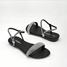 Pakar Zapaterias Clasben Women's Sandal In Silver And Black. - 黑色 - 查看 2