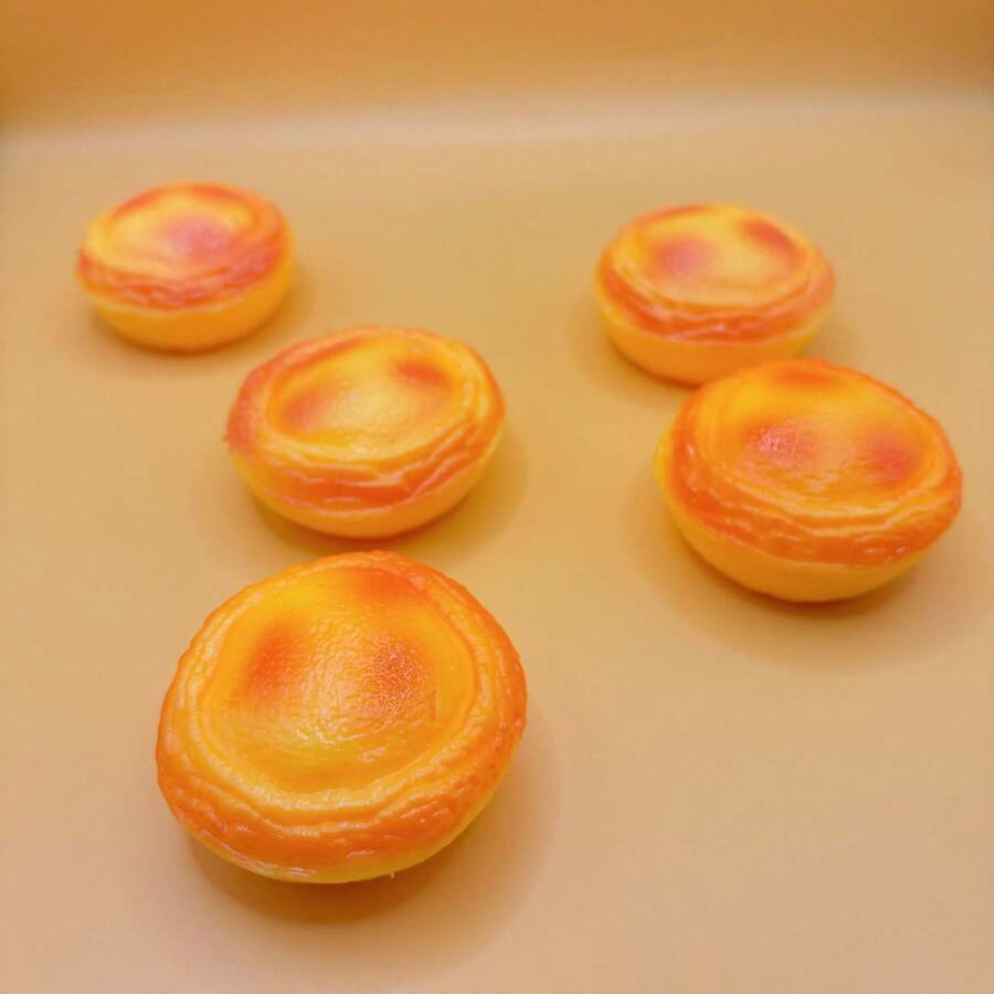 二合一挤压玩具，土豆挞和奶油挞口味，减压挤压玩具，独特的液体挞新奇放松小玩意