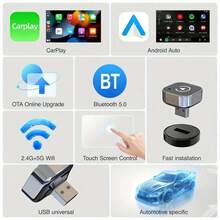 2025 Upgraded Wireless CarPlay Android Auto Adapter - Micro USB Dongle, Auto Connect & No Delay, Convert Factory Wired To Wireless, Compatible With IOS 10+ & 2016+ Vehicles, Easy To Use & Battery-Free - V10-zong. - View 5