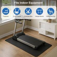 Extra Large Treadmill Mat 152x76cm, Heavy Duty PVC Exercise Equipment Floor Mat For Treadmill, Spin Bike & Home Gym, Noise & Floor Protection - Black - View 6