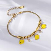 Gold Zirconia Fish Animal Bracelet, Colorful Zirconia Bracelet, Luxury Jewelry For New Year, Suitable For Wedding, Romance Gifts, Daily Matching - Multicolor - View 8