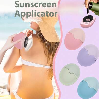 Refillable Silicone Sunscreen Roller Applicator, Can Be Refilled With Sunscreen, Lotion, Cream, Travel Friendly, Suitable For Outdoor, Beach