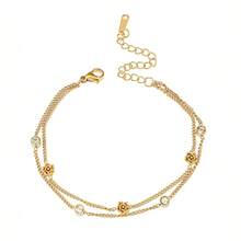 Dây chuyền mạ vàng đính đá Cubic Zirconia nhiều màu sắc - Trang sức sang trọng, thanh lịch cho năm mới, thích hợp cho đám cưới, quà tặng lãng mạn và đeo hàng ngày. - Nhiều màu - Xem 5