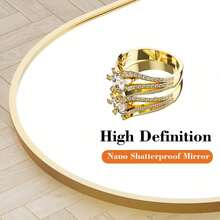 65"X24" Arched High-Quality Full Length Mirror, Aluminum Alloy Frame Ensures Stability, Standing Design For Bedroom, Gold - 金拱門 - 查看 5