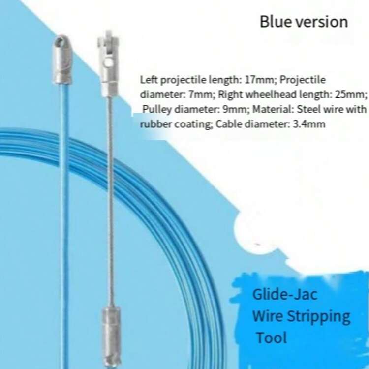3-Strand Pull Cord Threading Tool, Made Of Tool Steel, Suitable For Threading Concealed Pipes, Cables, Network Cables, And Pulling Wires - Pulley Head Wire Threader - View 12