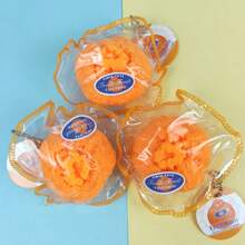 新款逼真水果挤压玩具，缝制橙子挤压减压玩具，挤压玩具减压小工具 - 彩色 - 查看 5