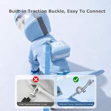 Dog Rain Coat With Boots, Waterproof Dog Raincoat With Hood, Suitable For Medium And Small Dogs, Reflective Rain Jacket With Leash Hole, Lightweight And Rainproof - Blue - View 3